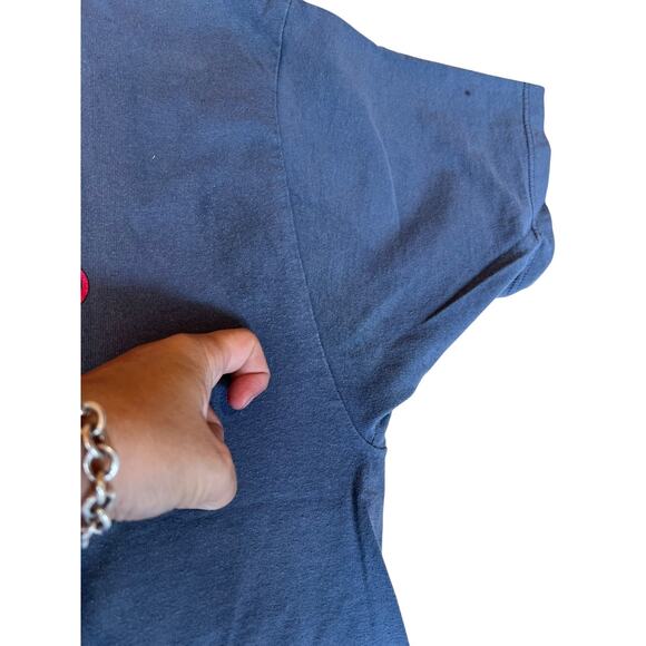 Vintage 1997 DC Comics RARE Anti- Freeze Batman Men's T-Shirt Navy Blue Size XL - Picture 8 of 10